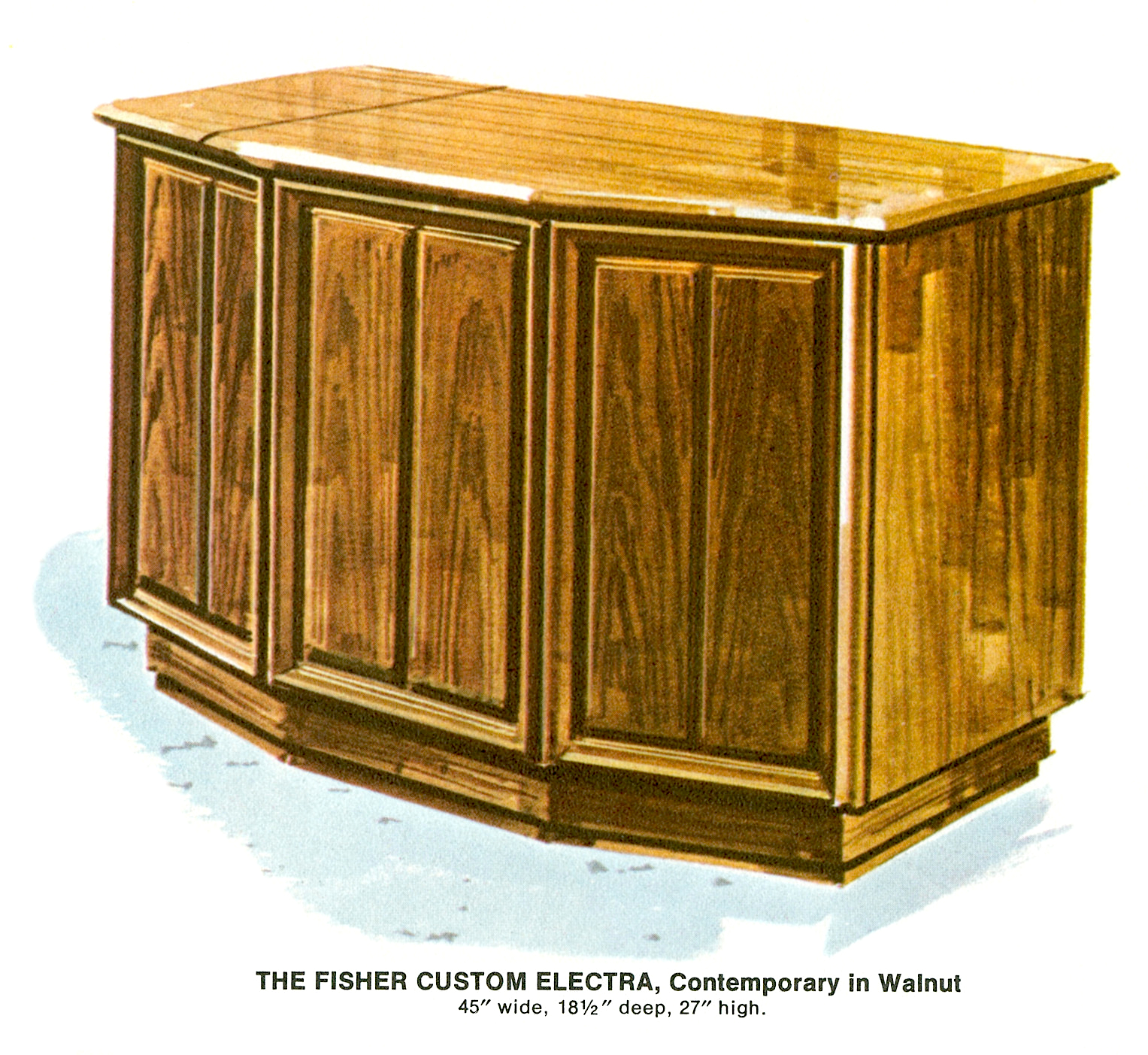 1967 Fisher E-492-W Custom Electra Contemporary Console